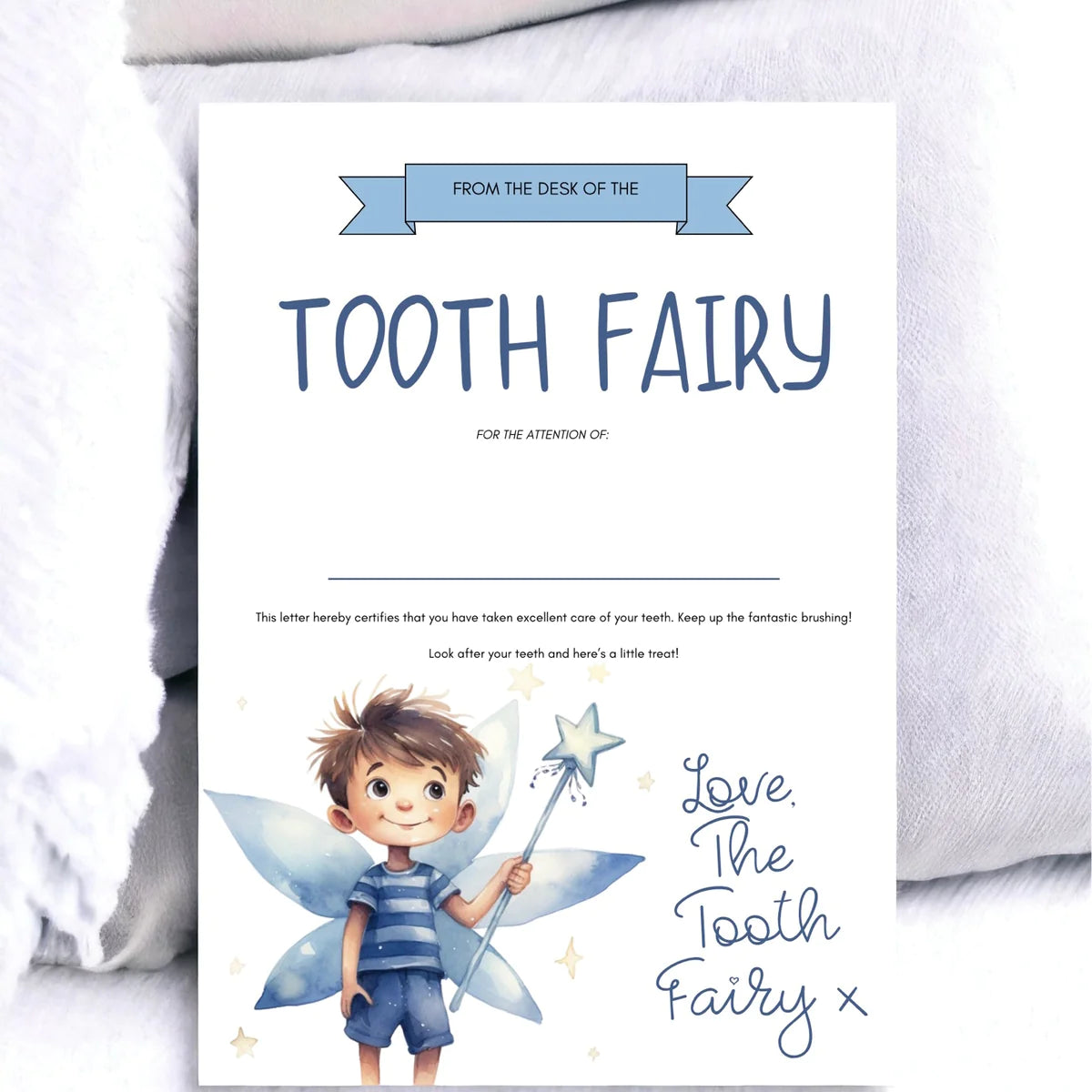 Tooth Fairy Certificate