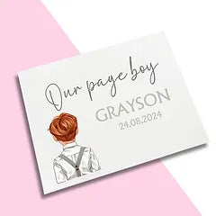 Wedding Page Boy Gift Box