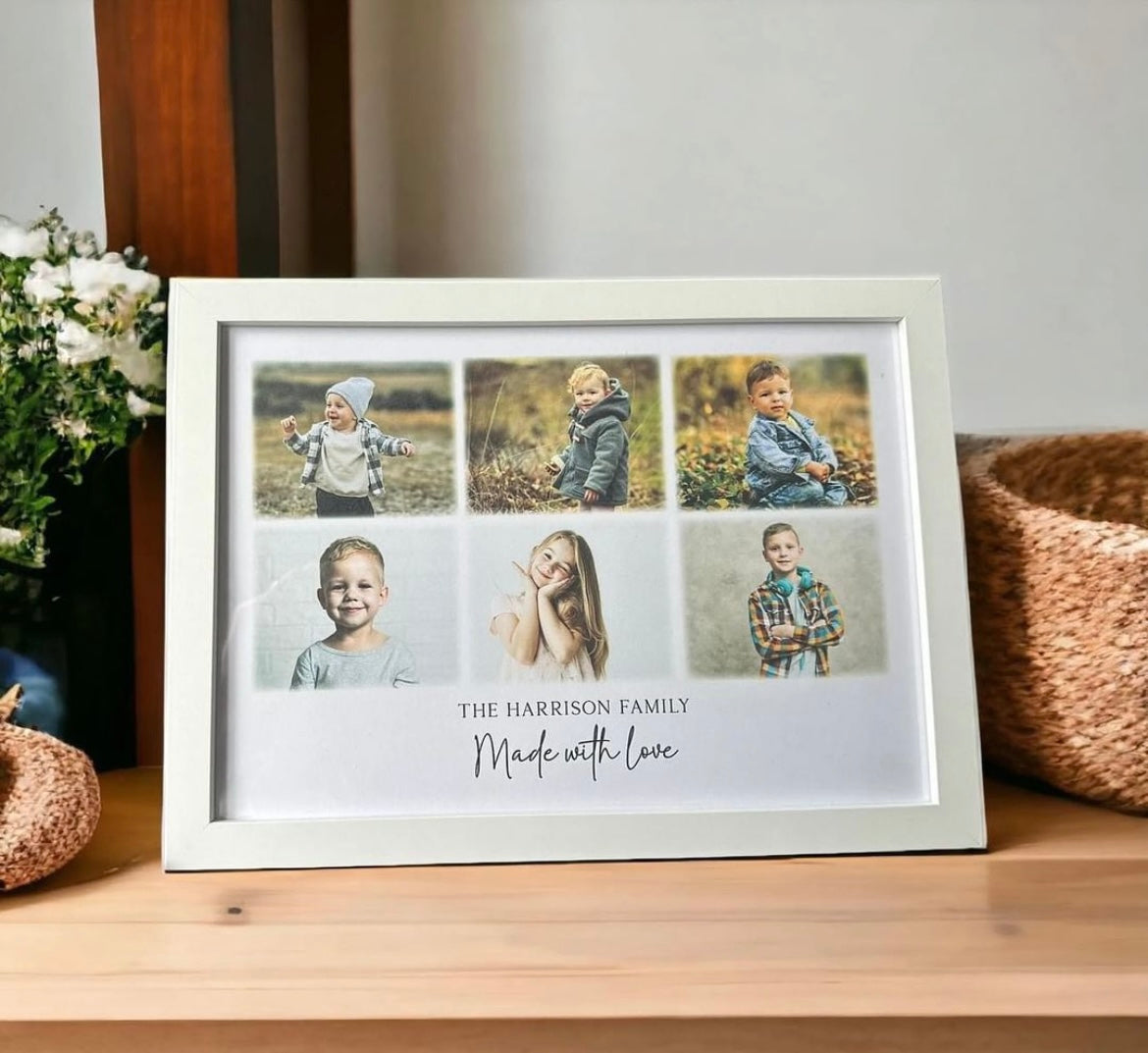 A4 Landscaped Photo Frame - Made With Love