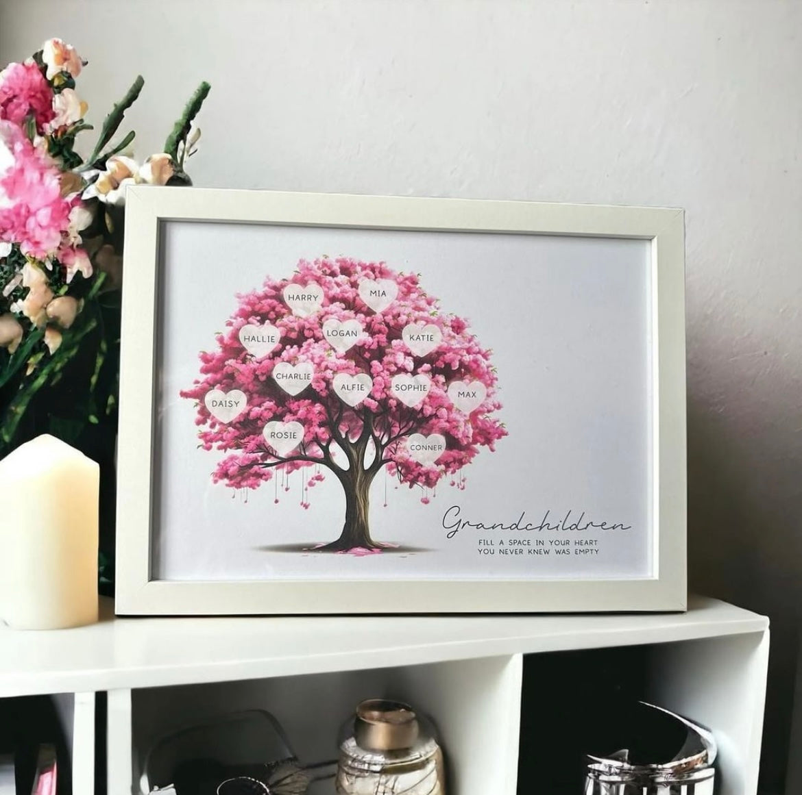 A4 Landscaped Tree of Names Frame