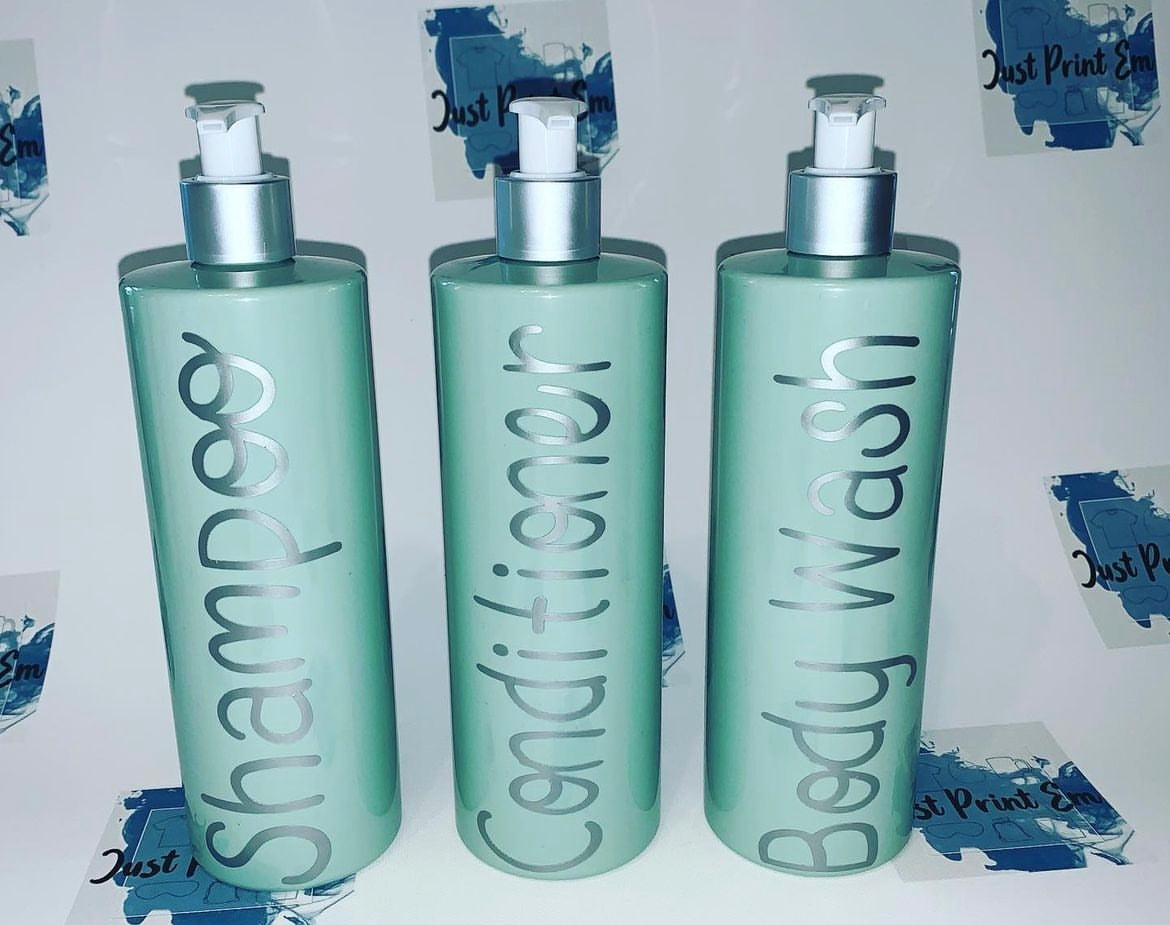 Dispensers Set 3pc -Body Wash- Shampoo- Conditioner