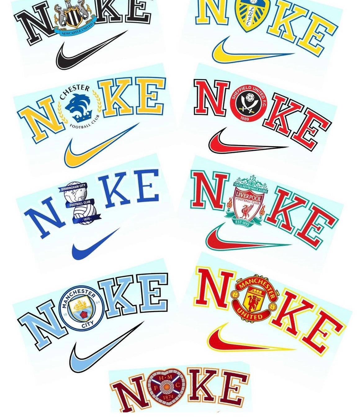 N*KE Football Inspired Short Sleeve T-Shirts