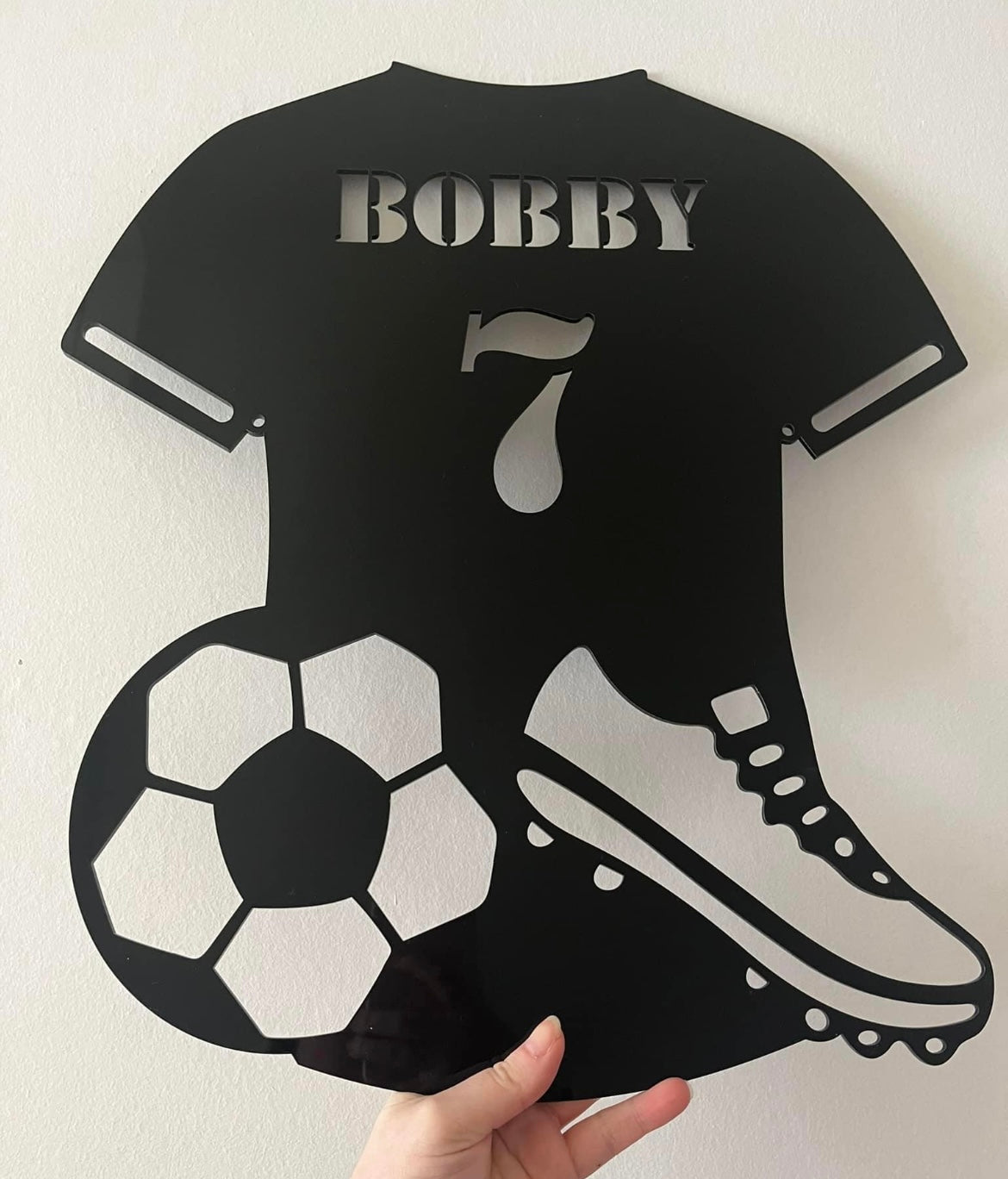 Football Bedroom Sign Plaque