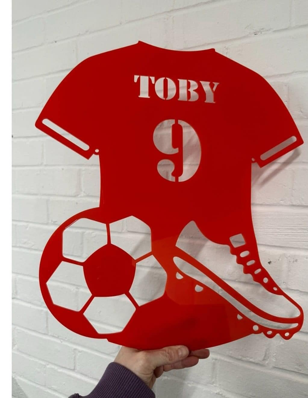 Football Bedroom Sign Plaque