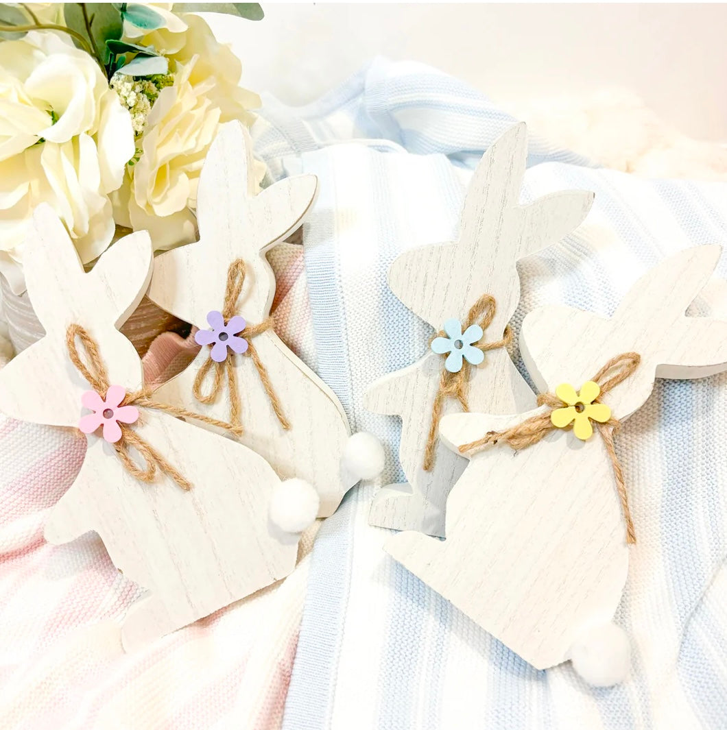 Wooden Bunny Ornament