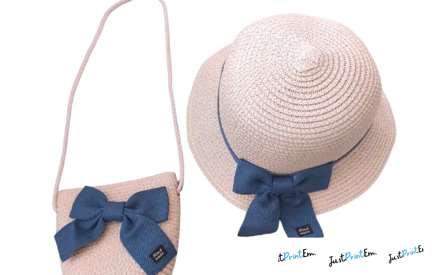 Summer Straw Hats with Matching Bags