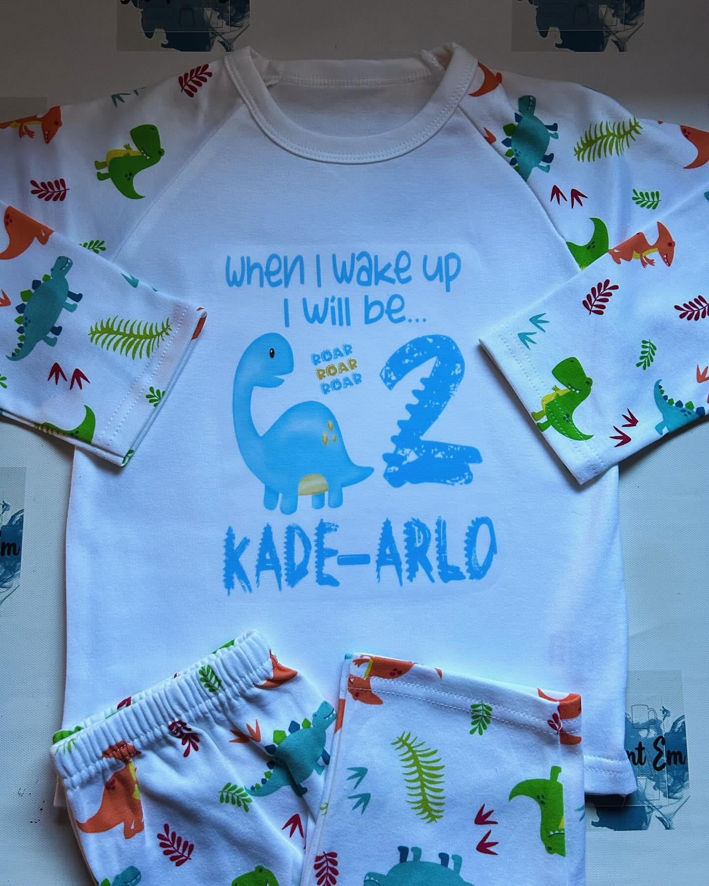 Dinosaur Children Birthday Pyjamas