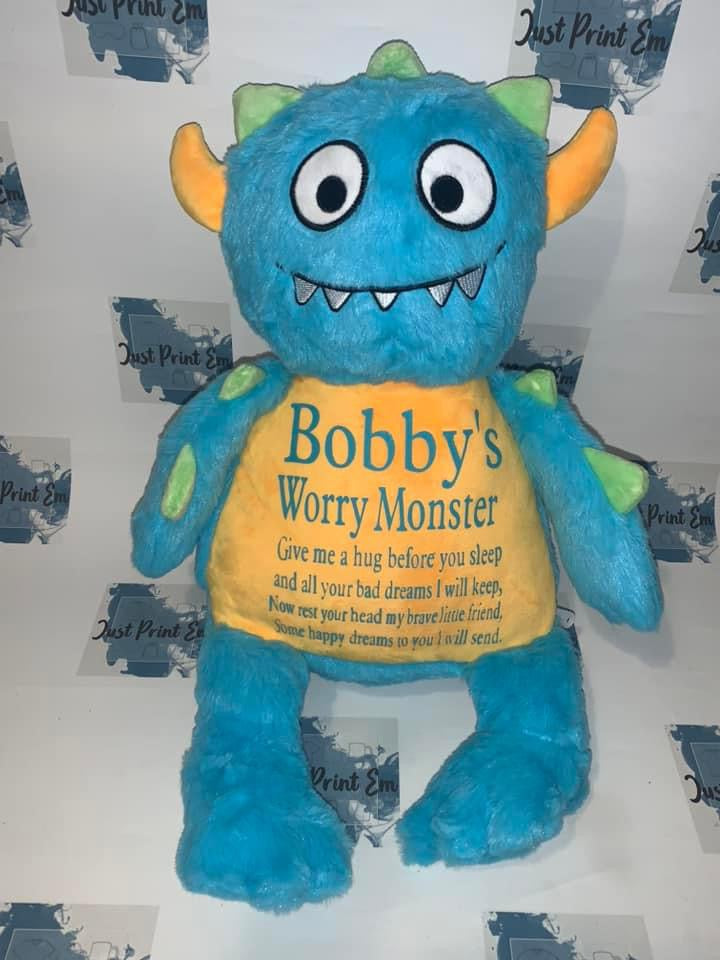 Personalised Teddy - Worry Monster