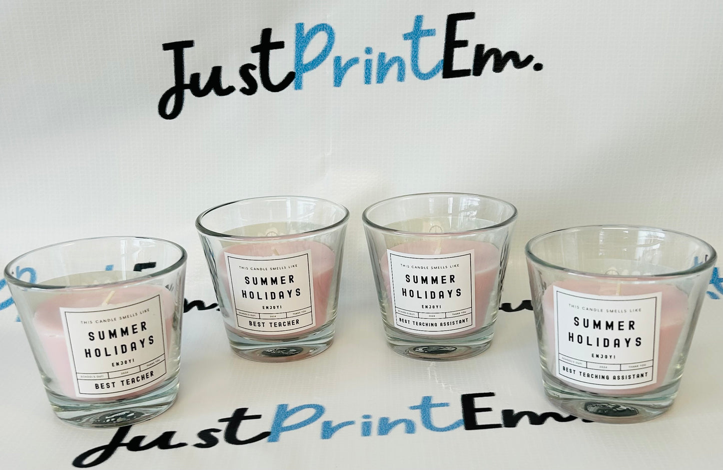 Teacher Gifts, Scented Candles - Smells Like Summer Holidays