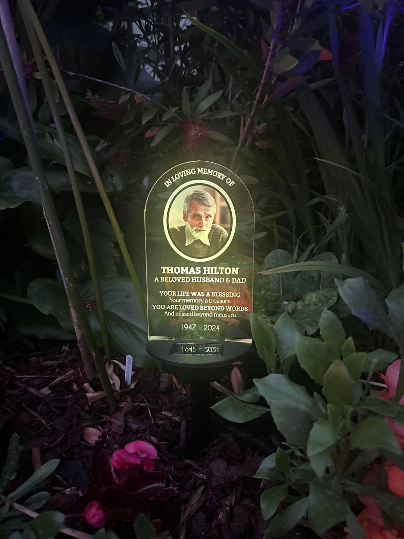 Memorial In Loving Memory Garden Solar Led Light