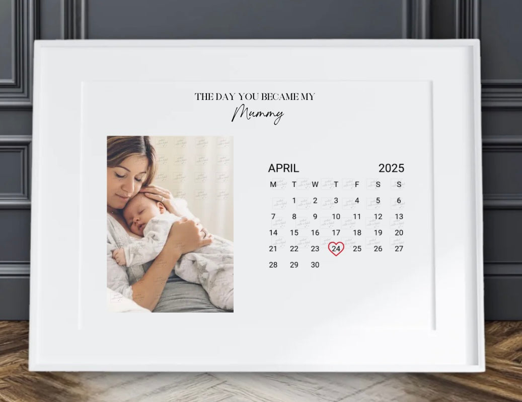 A4 Photo Frame - Day You Became My Mummy