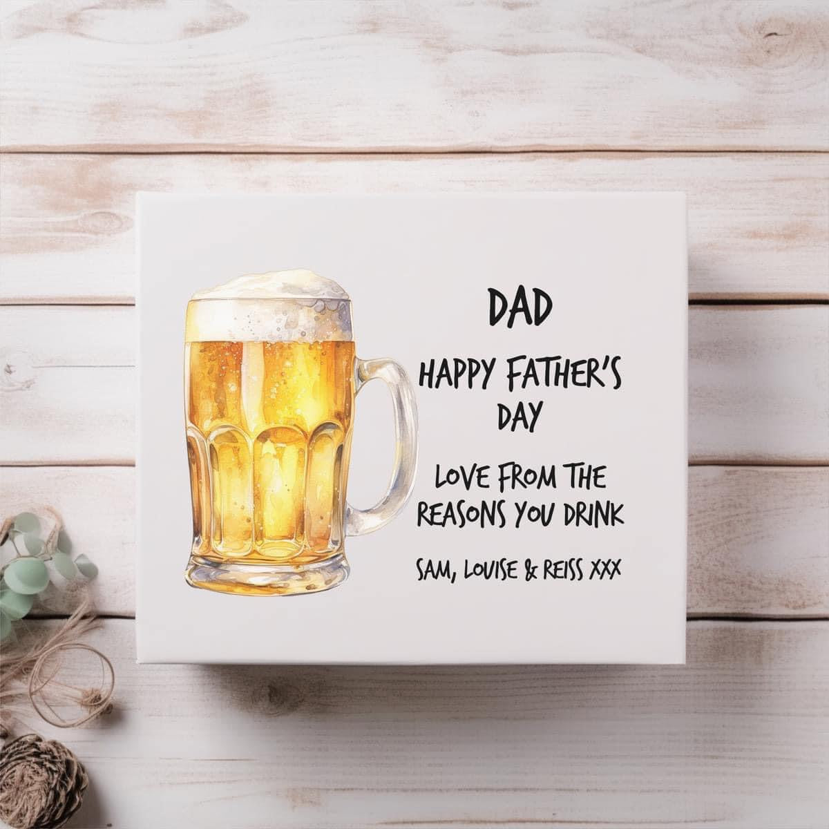 Father's Day - Beer Gift / Memory Box