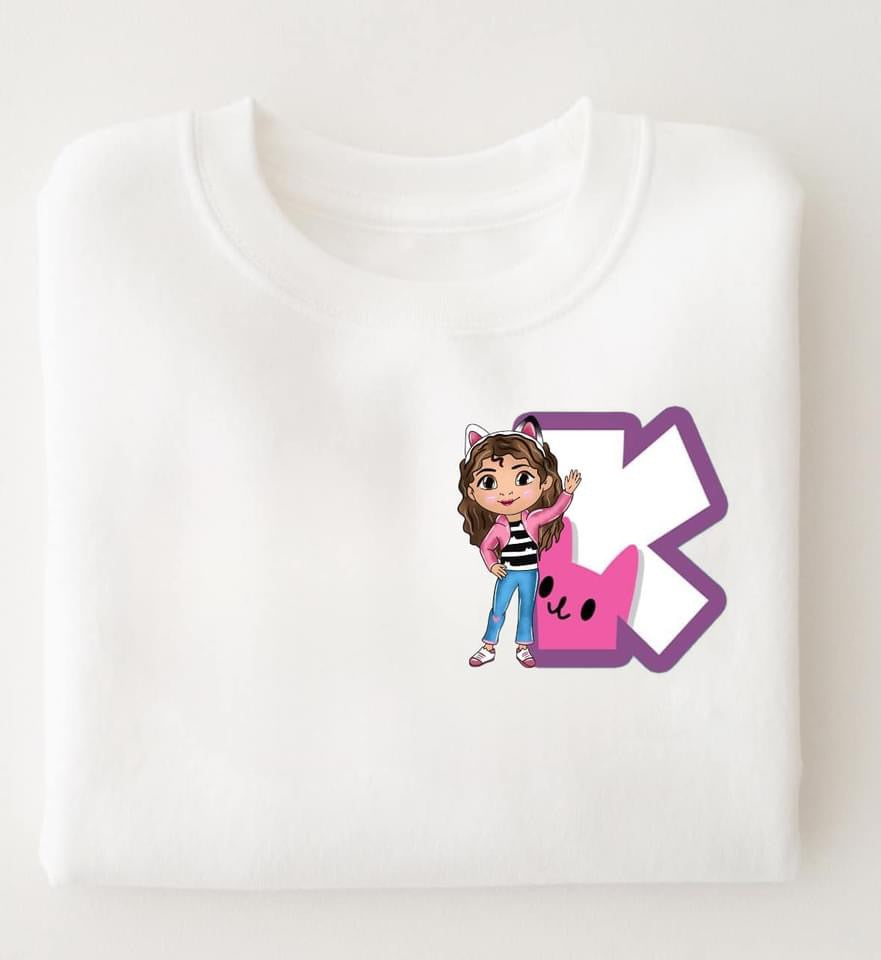 Children's Character Initial T-Shirts