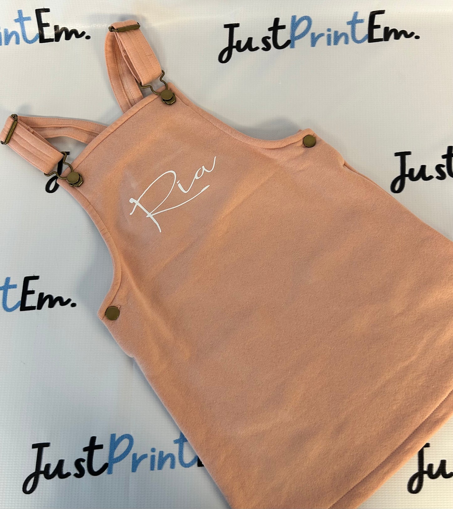 Fleece Dungarees Dress