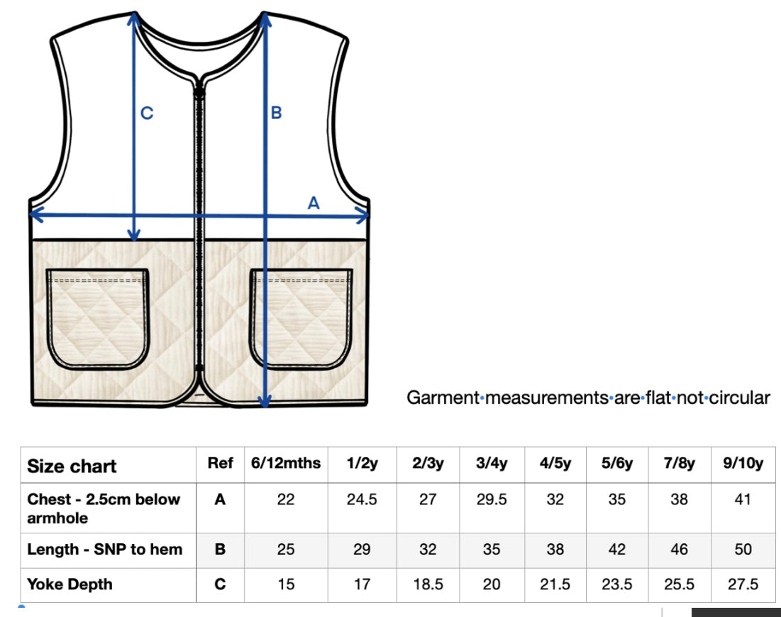 Children’s Quilted Gilet