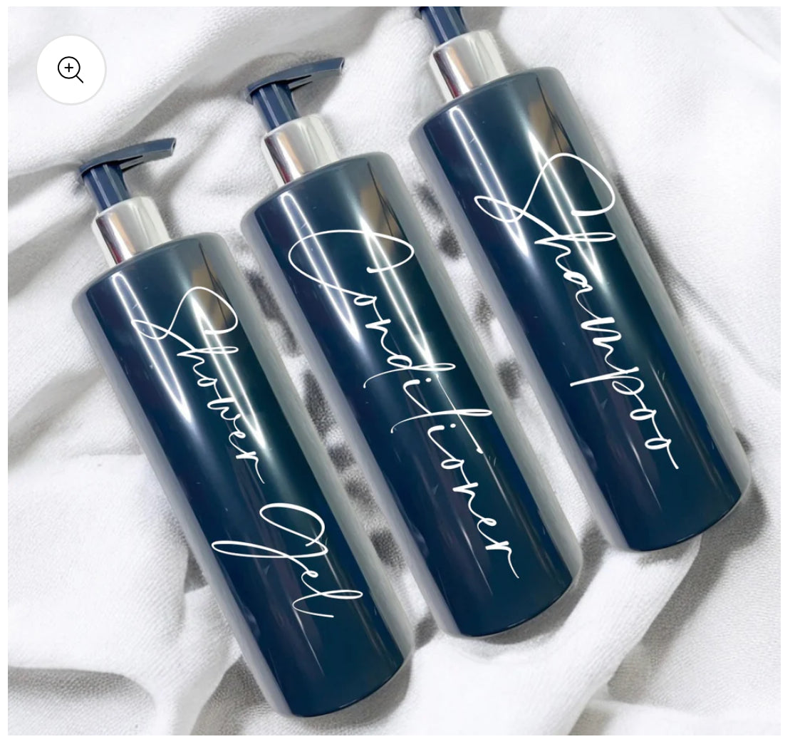 Dispensers Set 3pc -Shower Gel Shampoo Conditioner