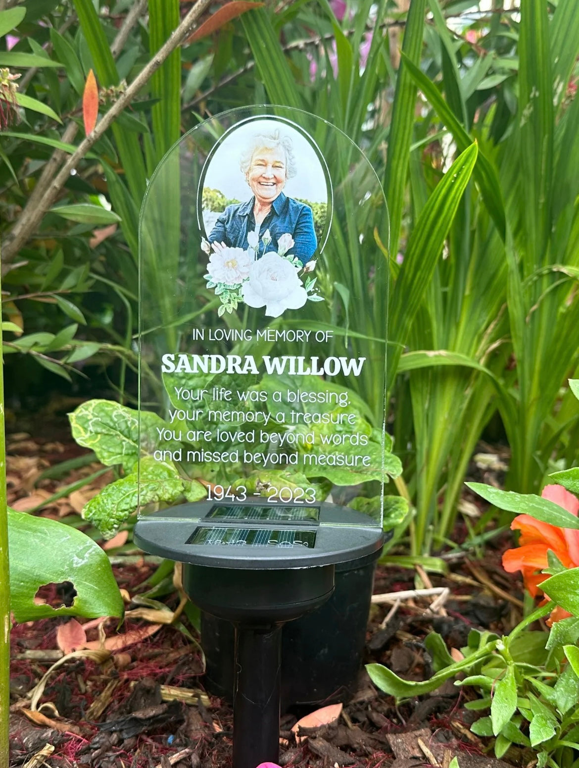 Memorial In Loving Memory Garden Solar Led Light