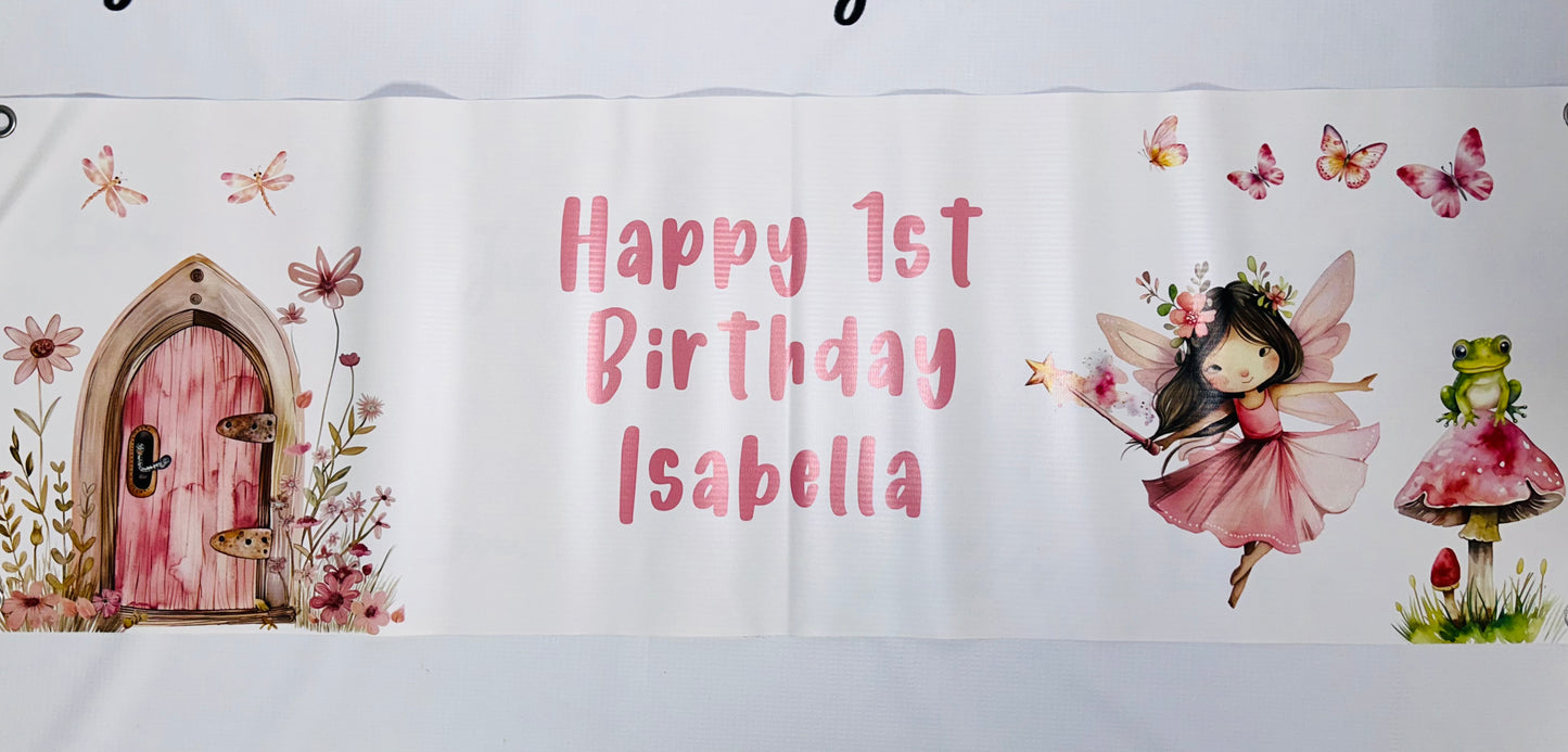 Birthday Banners - Fairy Theme