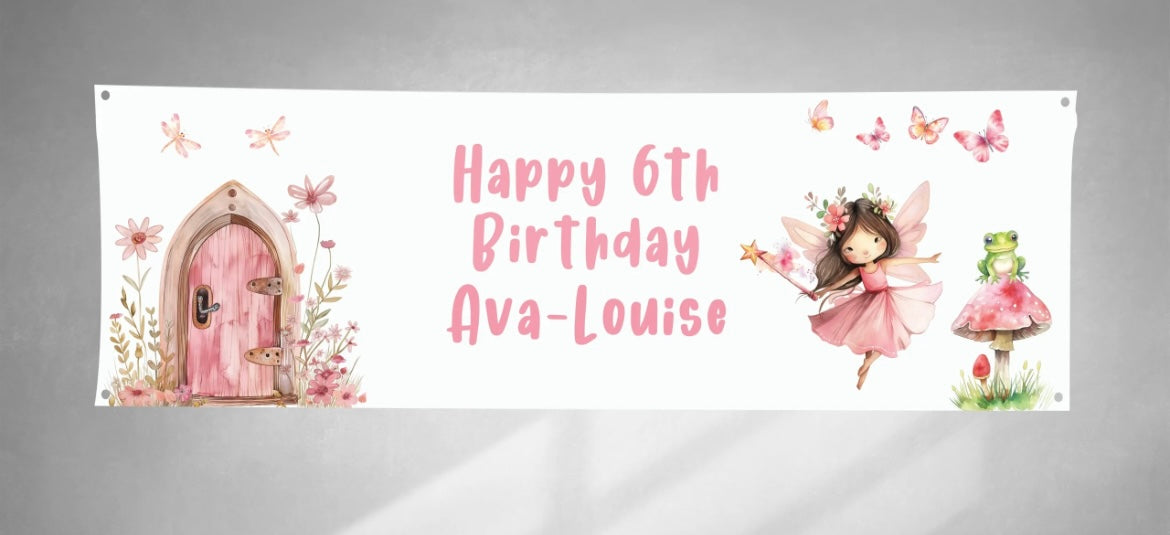 Birthday Banners - Fairy Theme