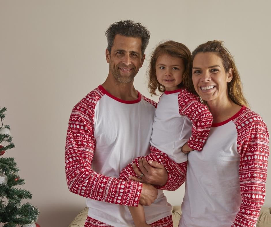 Family Christmas Pjs - Red Reindeer- Believes
