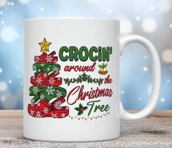 Christmas "Crocin Around The Christmas Tree" Mug