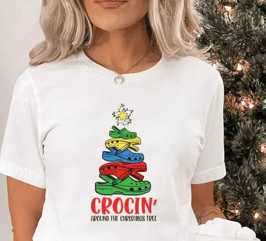 Christmas "Crocin Around The Christmas Tree" T/Shirt