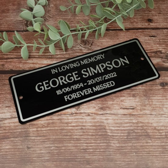 Memorial Bench Plaques