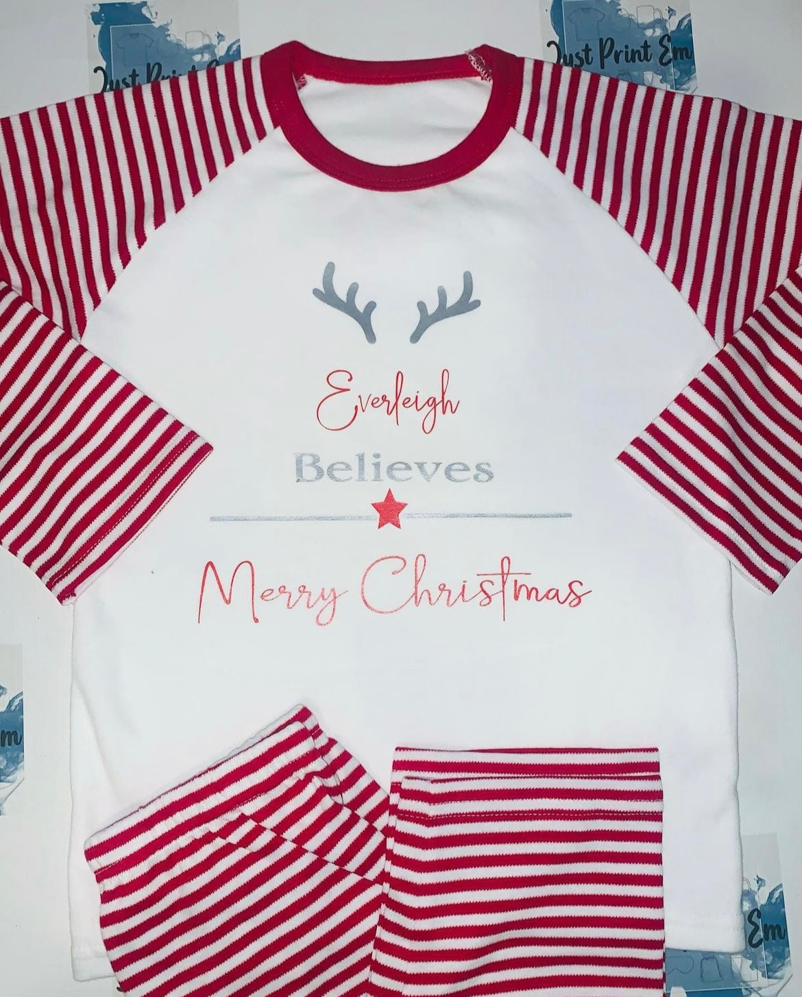 Family Christmas Pjs - Stripped - Believes