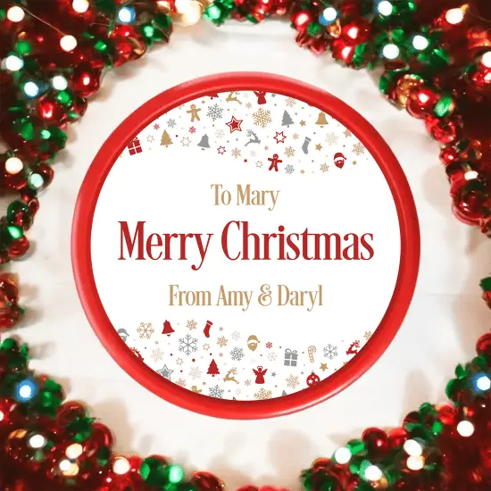 Christmas Chocolate Stickers