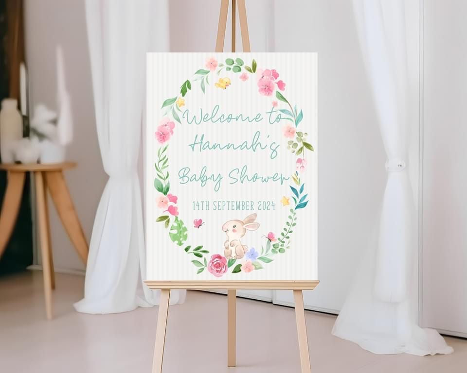 Baby Shower Welcome Board