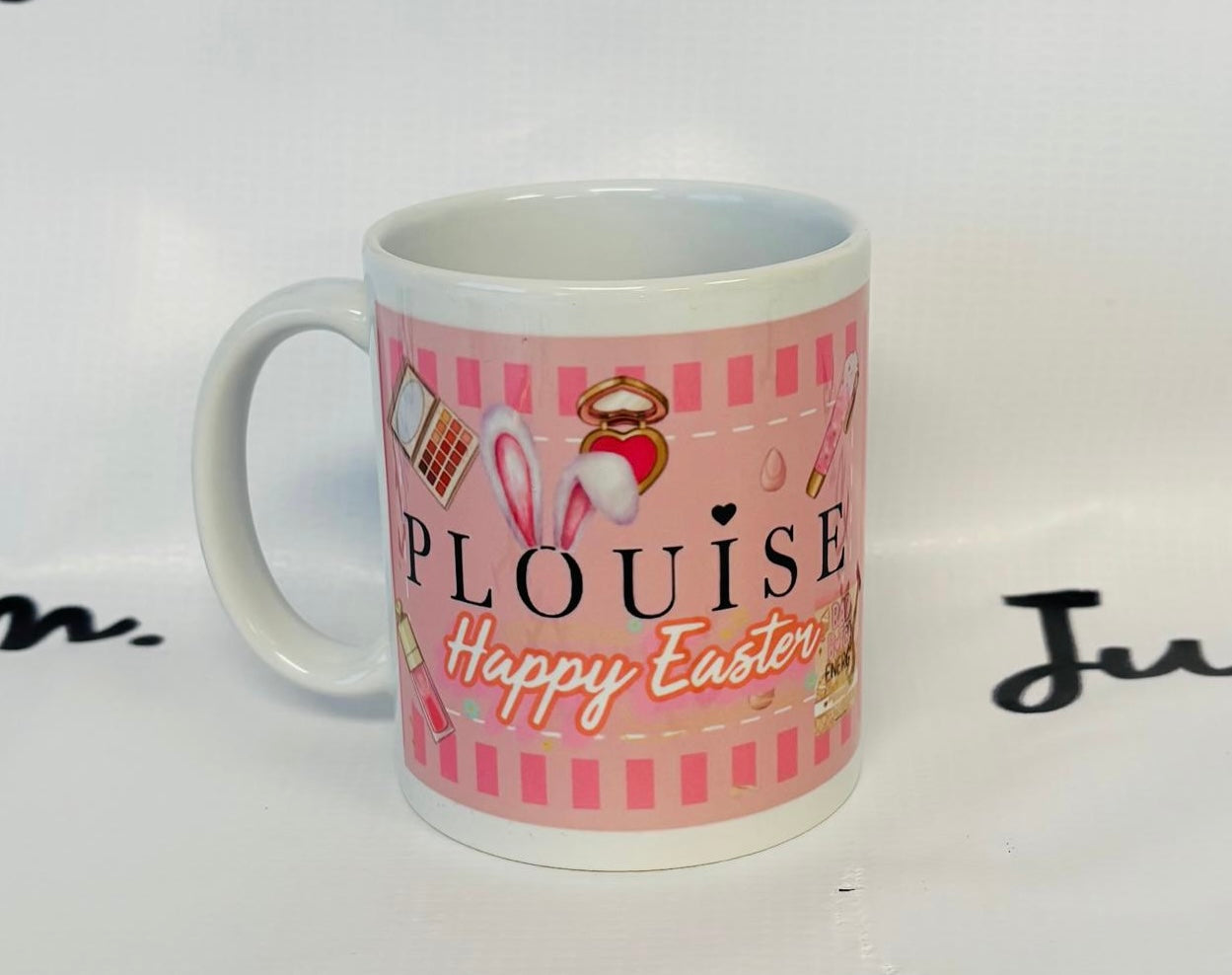 PLouise inspired Happy Easter Mug & Chocolate