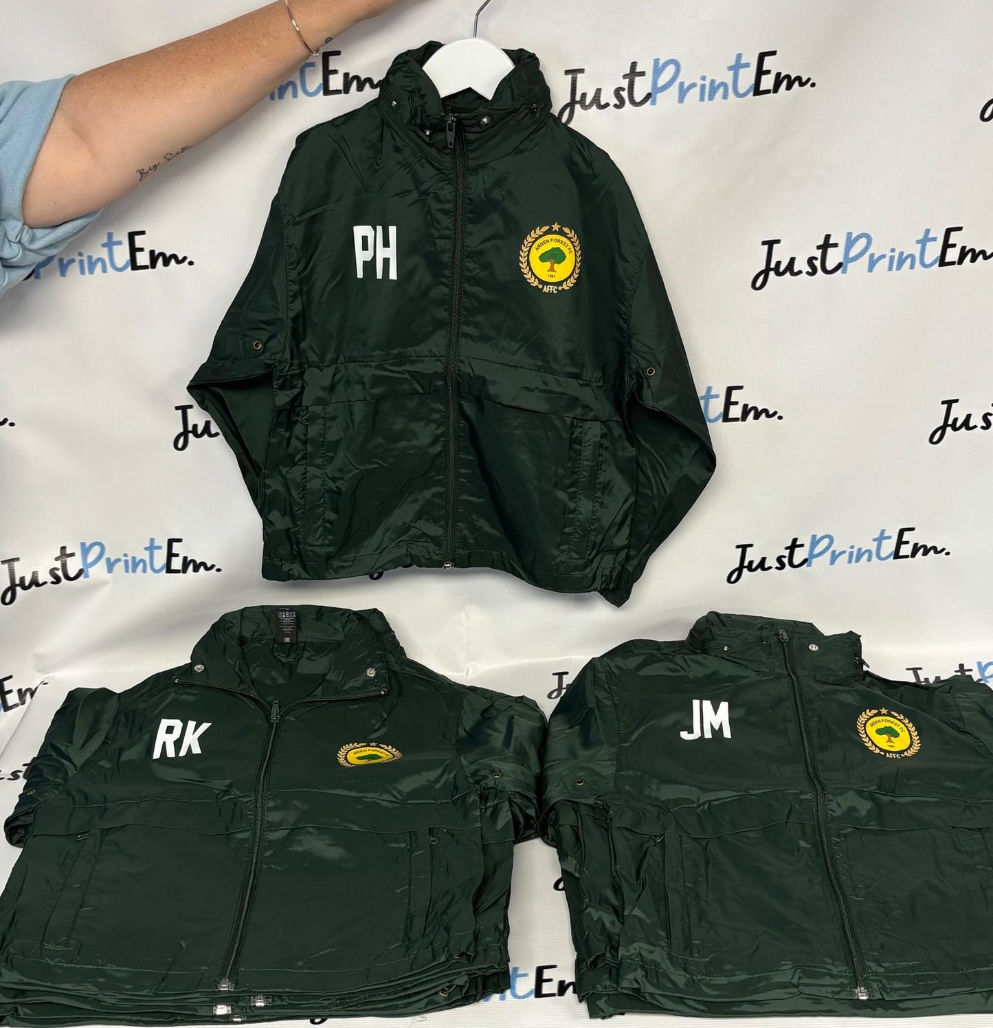 Badges & Vinyl For Football Rain Jackets