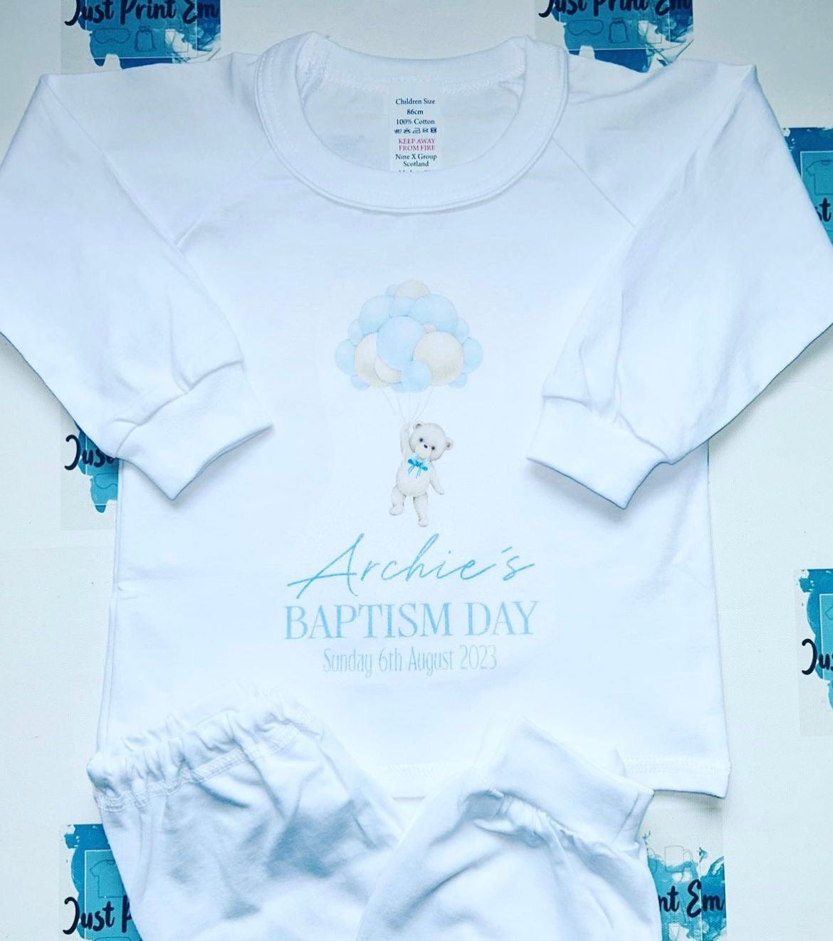 Baptism / Christening day - White Pj's