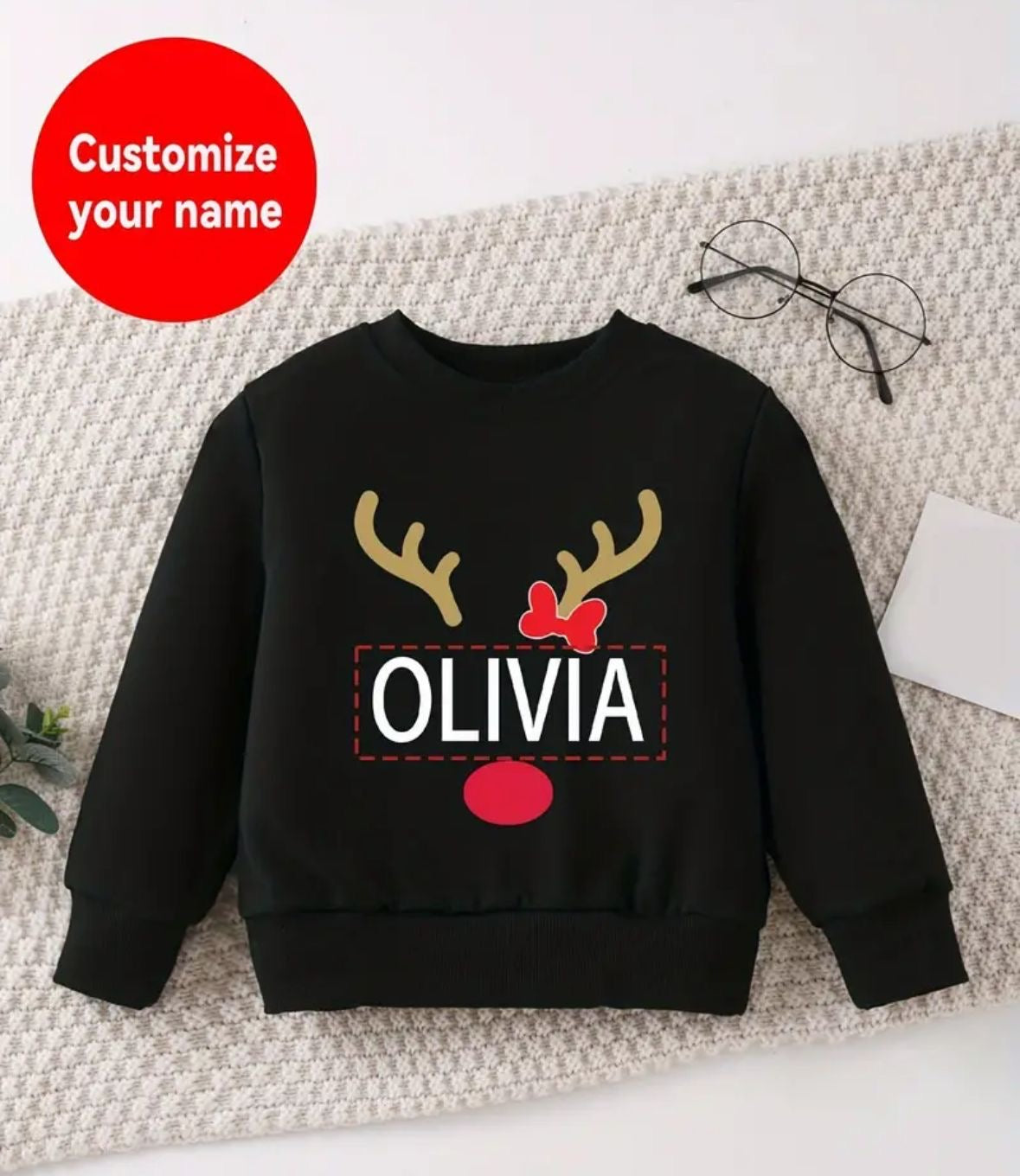 Reindeer Children's Christmas Jumper