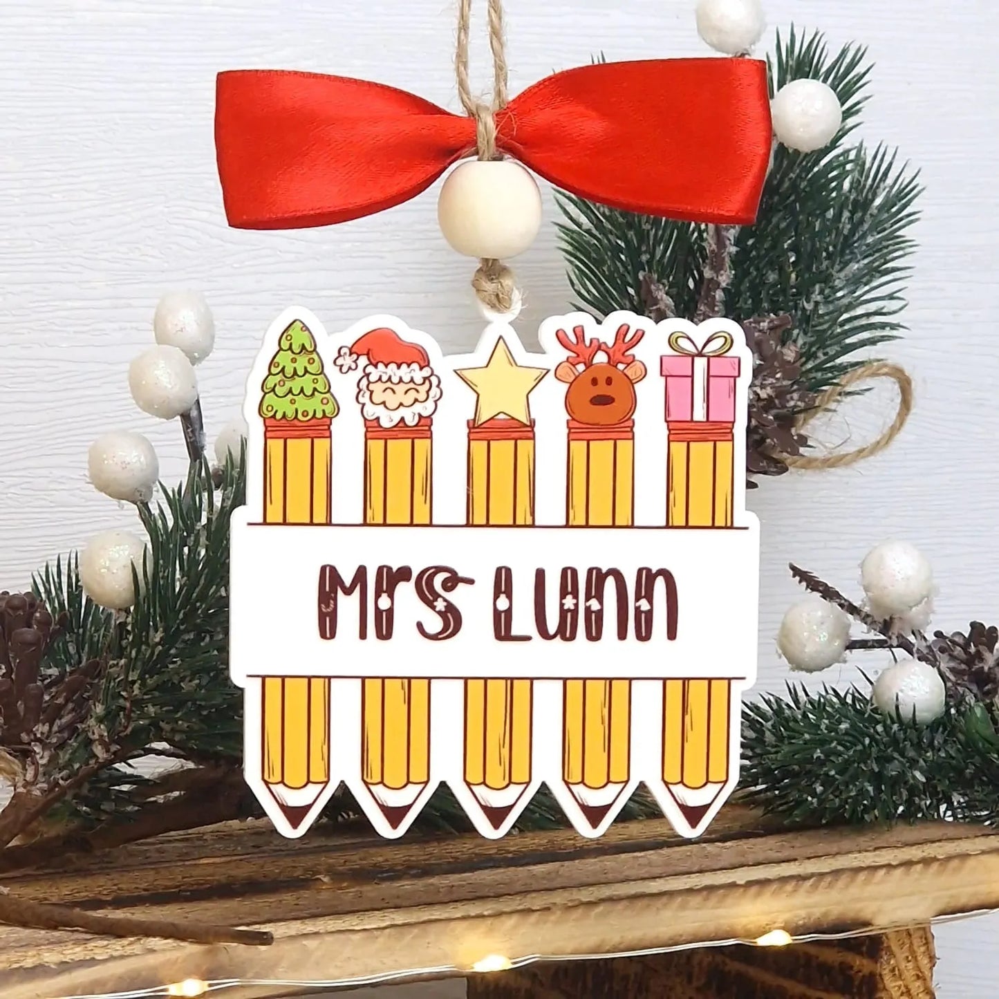 Christmas - Pencil Hanging Bauble