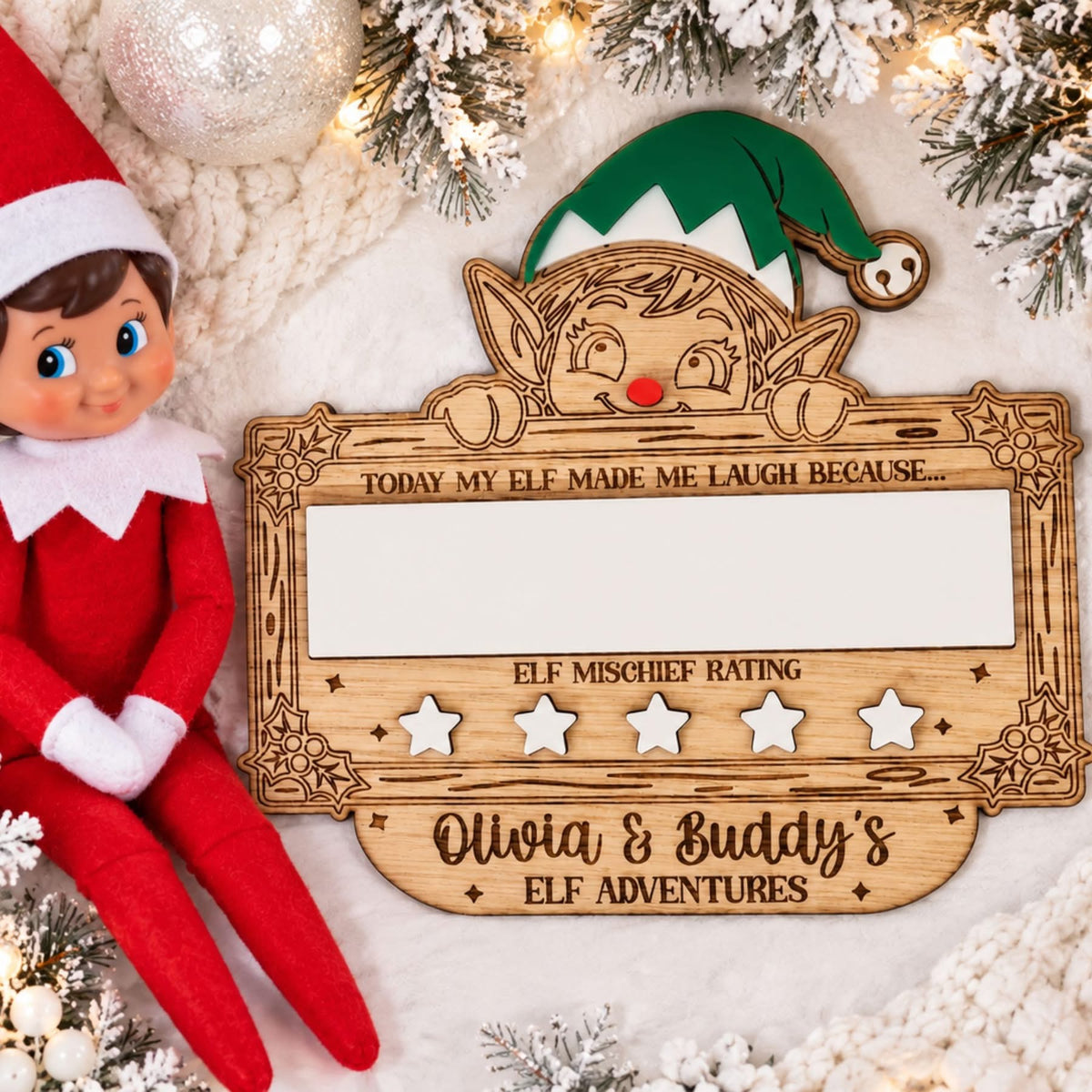 Personalised Elf Adventure Board