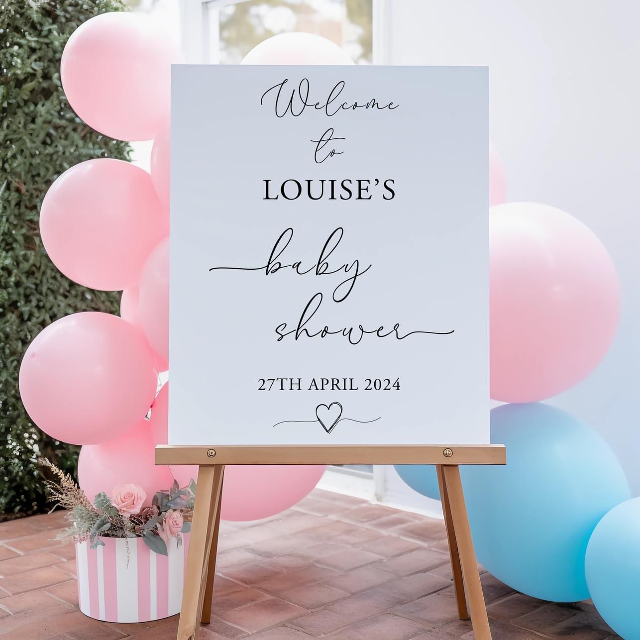 Baby Shower Welcome Board