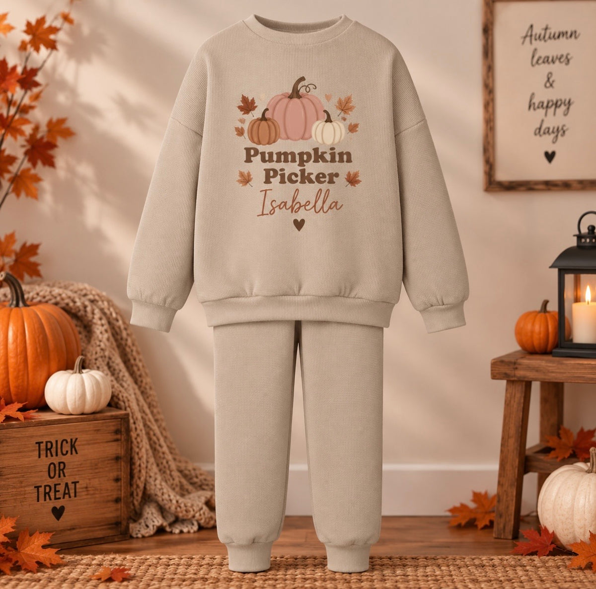 Halloween Pumpkin Picking Tracksuits