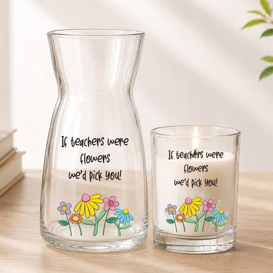 Teacher Vase & Candle Duo
