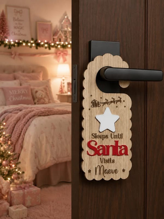 Scalloped Edge Door Hanger Christmas Count Down