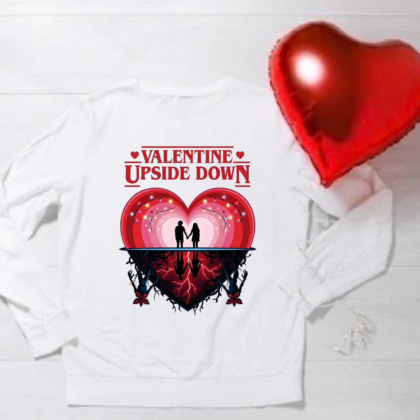Valentine Stranger Things Tops (mixed designs)