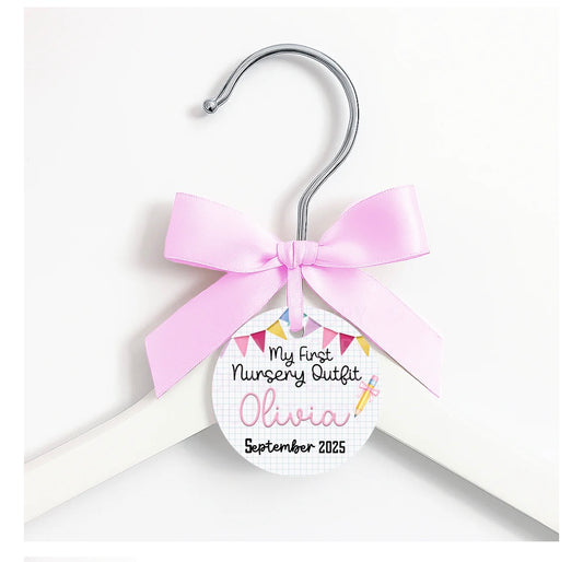 First Day In Nursery Hanger Tag