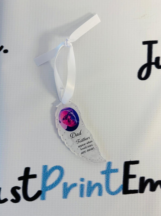 Memorial Hanging Feather