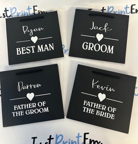Wedding Black Gift Bags