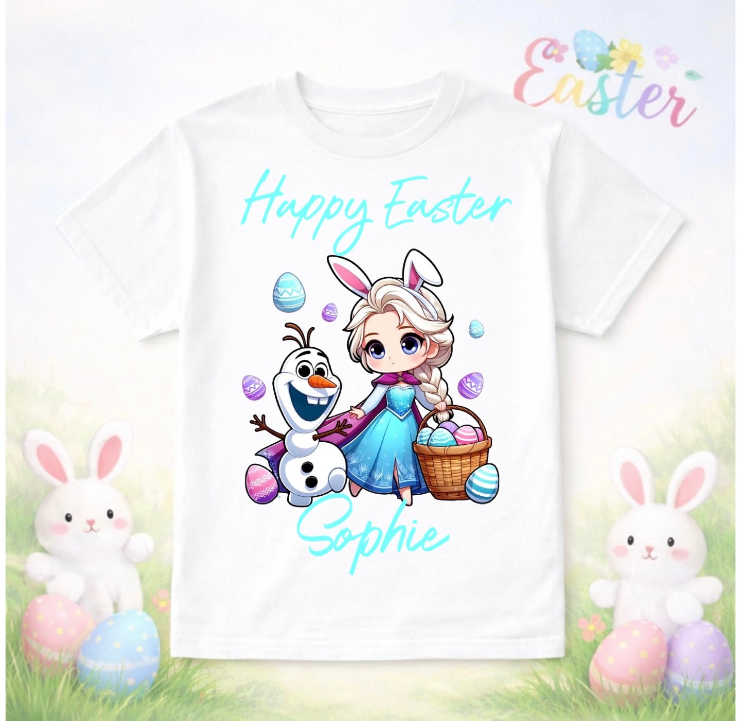 Disney Princess Easter Tops (12 designs)