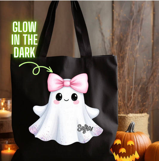 Glow in the Dark Ghost Halloween Bag