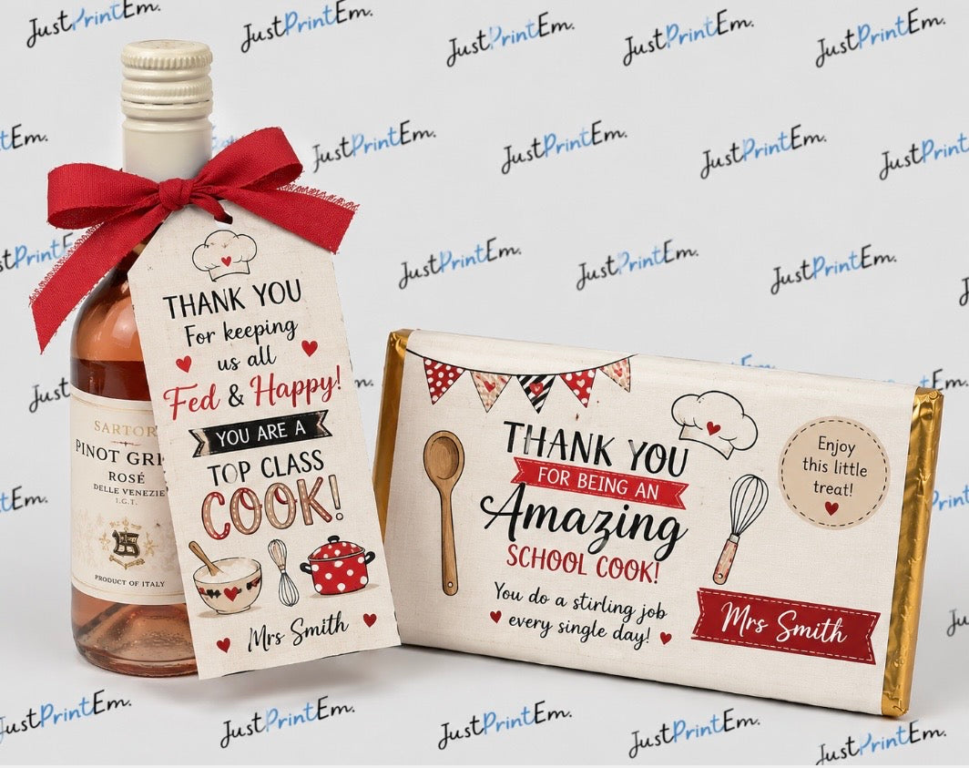Teacher Gifts- Bottle & Chocolate