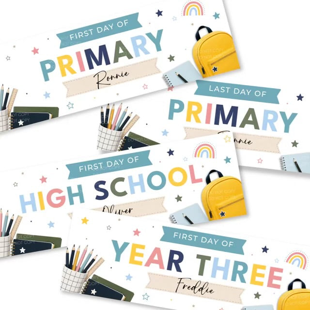 Starting Nursery/Reception/ School Banners