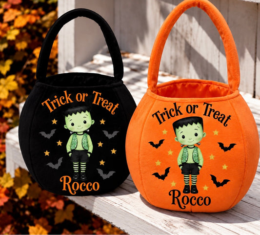 Halloween Frankenstein Trick or Treat Bag