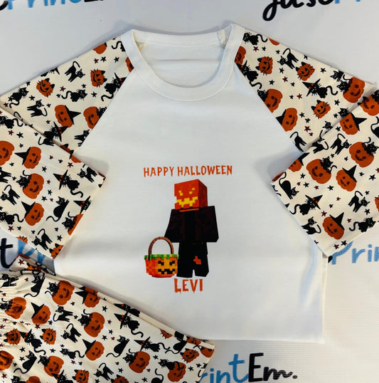 Minecraft Halloween Pjs